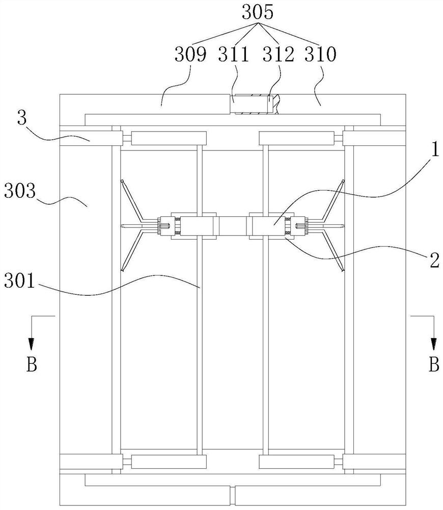 A glass door and window fast assembly glue sealing machine