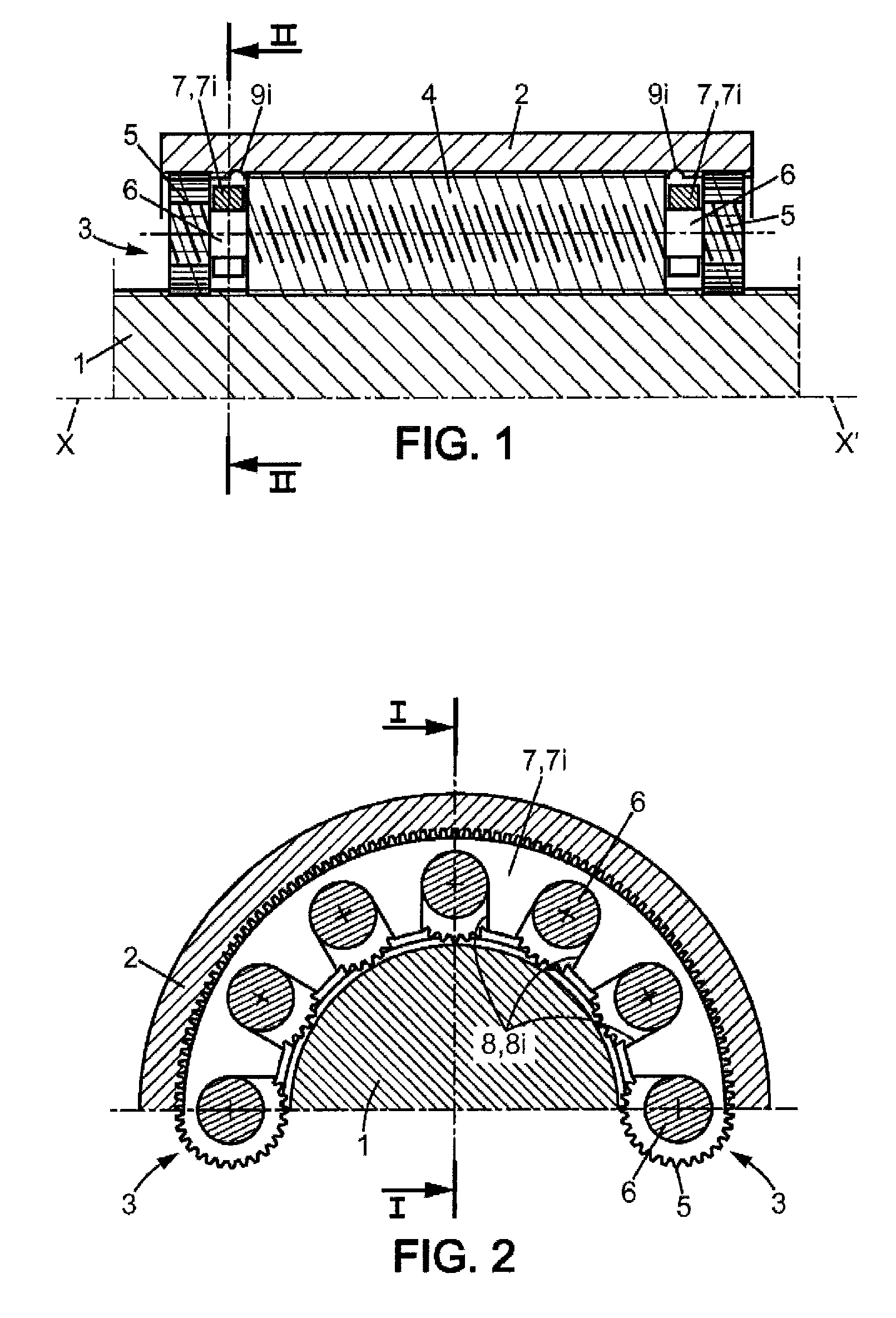 Rotary-linear actuator with optimised rollers