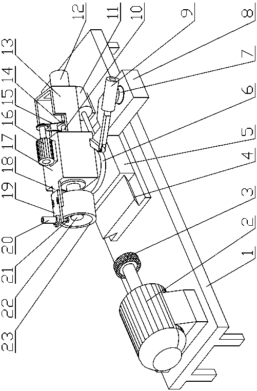 Internal polishing device for kettle body