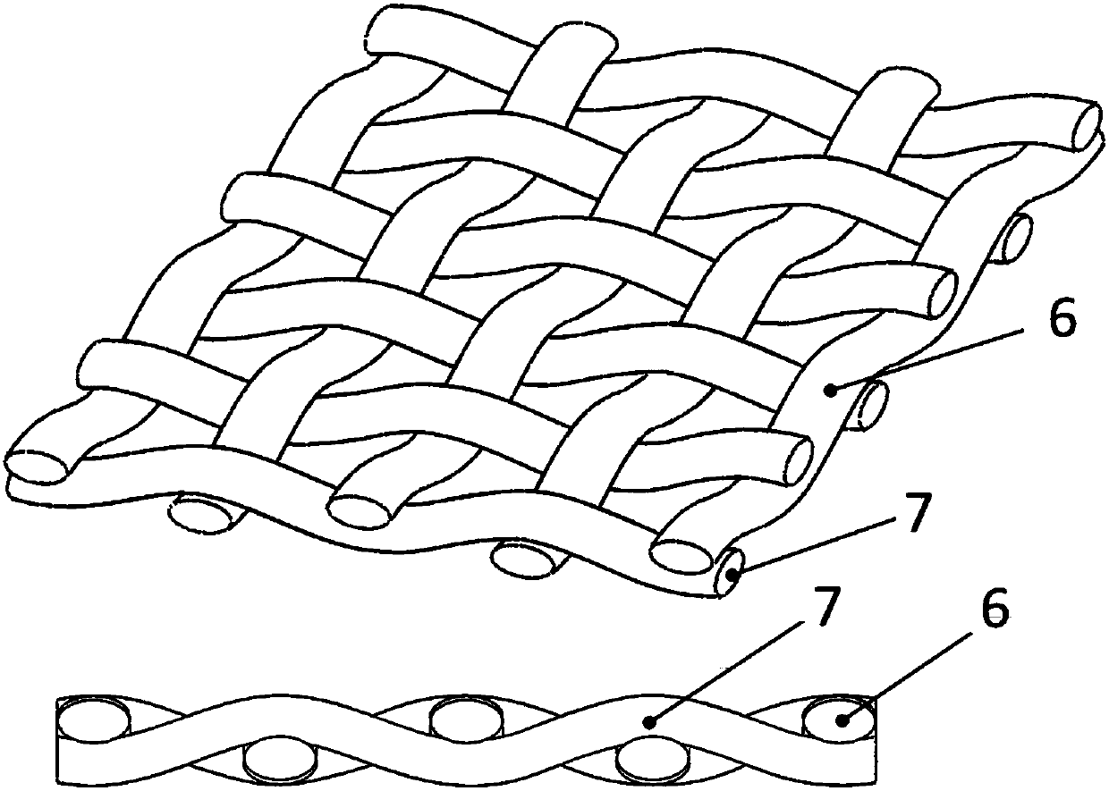 Multi-level structure fabric for radome and its weaving method