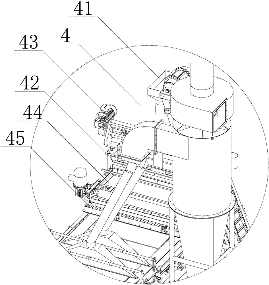 Dry granular distributing machine and dust cover