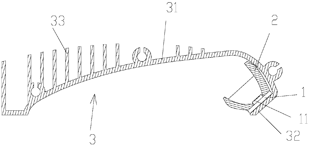 Light-emitting module considering both heat dissipation and light distribution requirements and LED table lamp