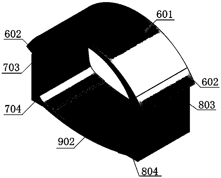 Deep-buried station structure excavated step by step through tunnel-first station-later and arch-first wall-later method and underground excavation construction method of deep-buried station structure