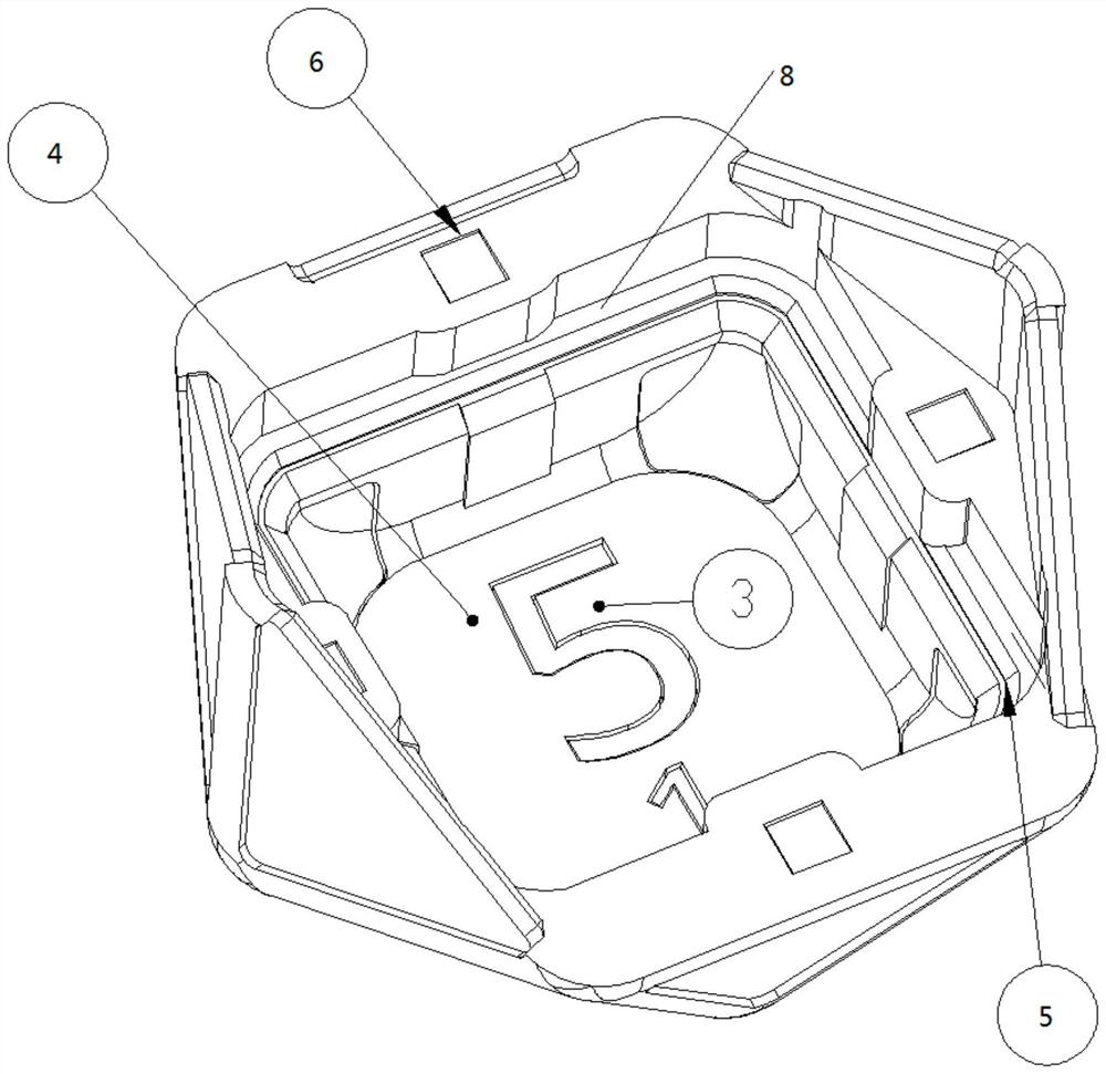 Multi-face shell structure and intelligent dice