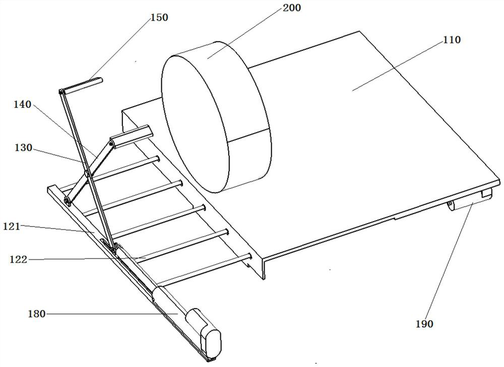 Automatic fixing device based on commercial vehicle unmanned transfer system