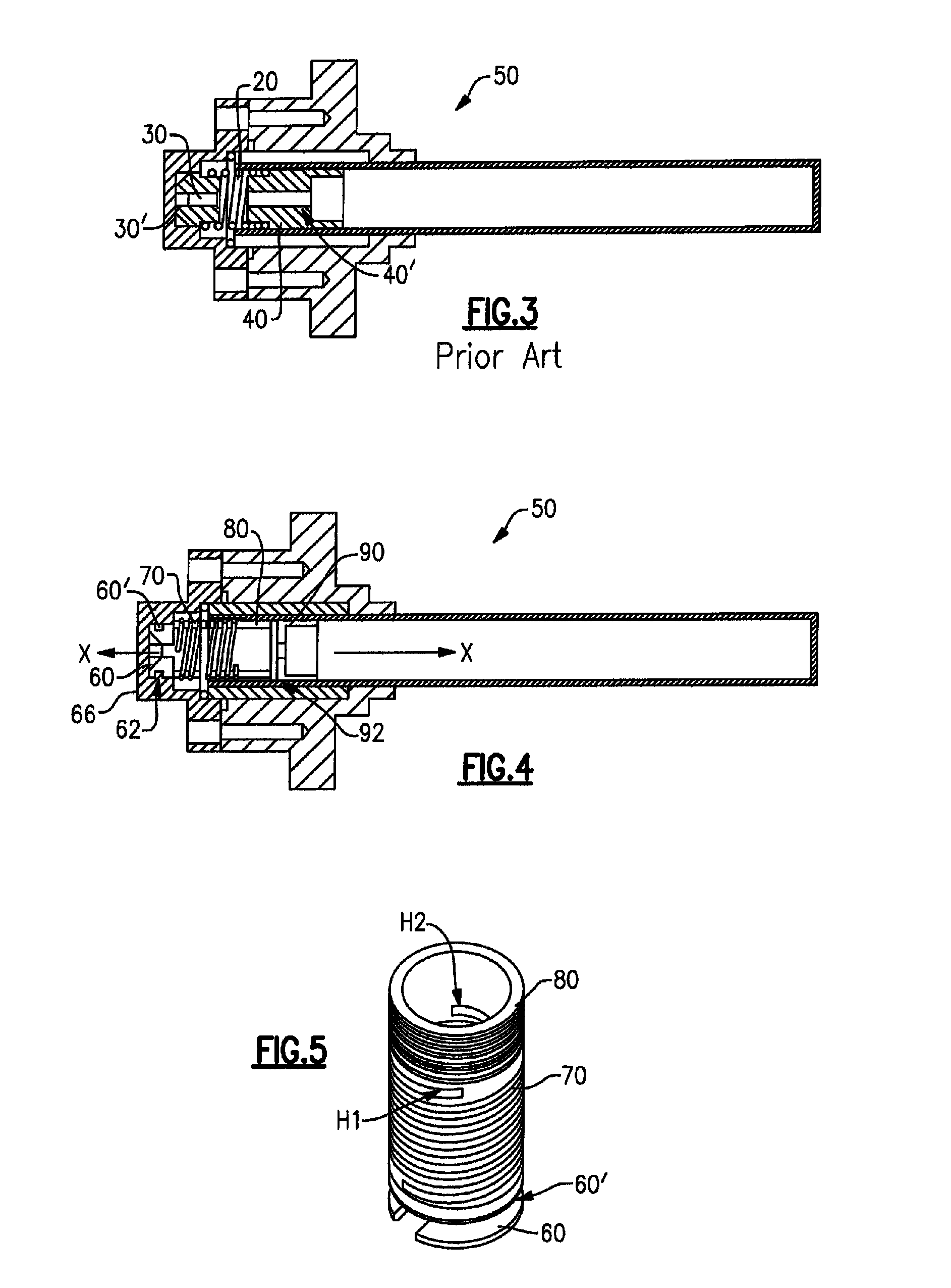 Machined spring with integral retainer for closed cycle cryogenic coolers