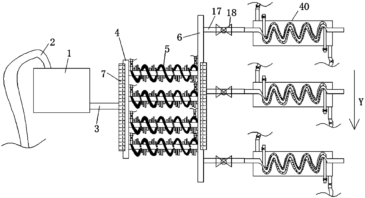 Hydraulic machine hydraulic oil cooling device