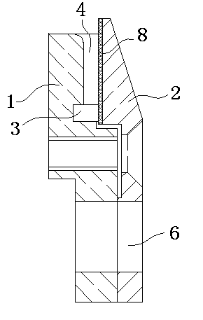 Embedded type detachable movable main needle clamp and needle block