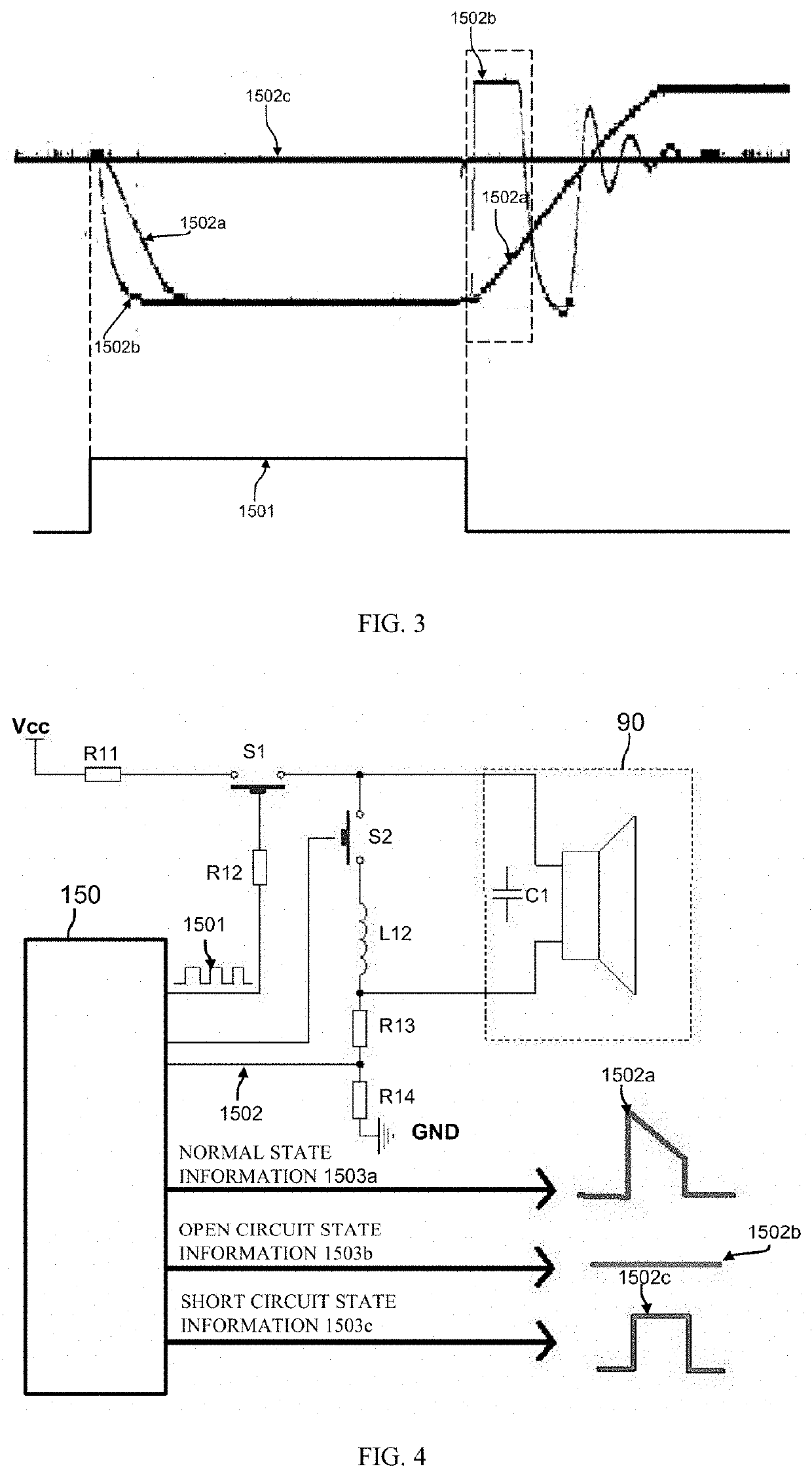 Status detection of alarm sounding parts