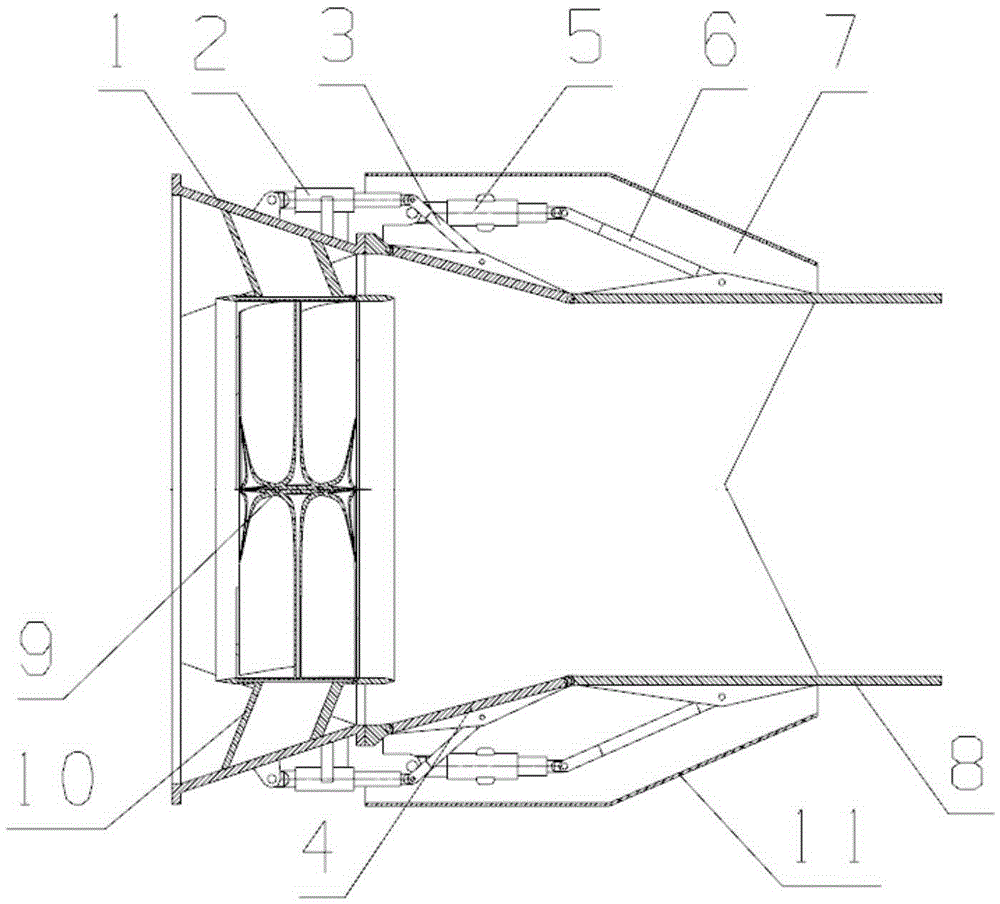 A binary vector nozzle