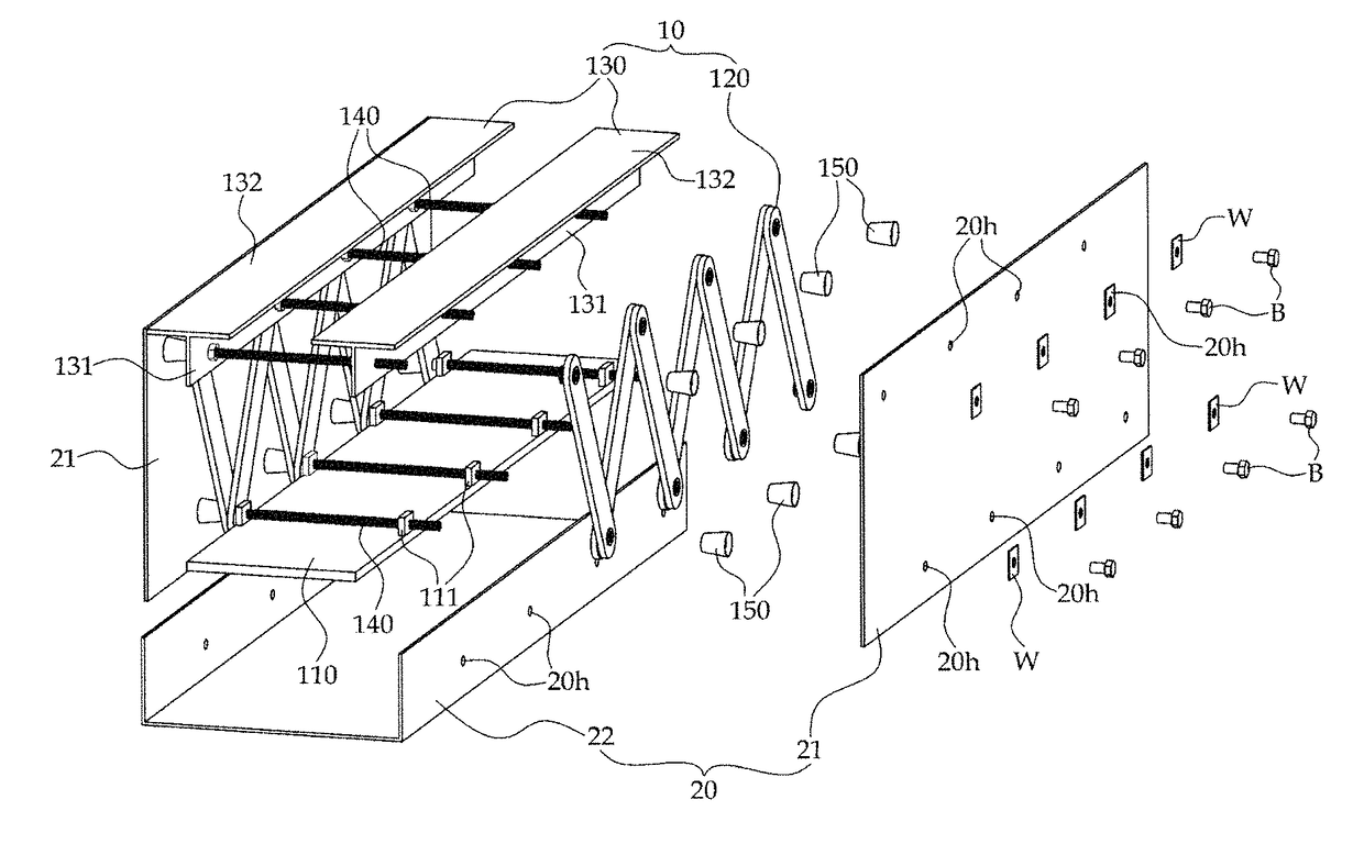 Composite beam having truss reinforcement embedded in concrete