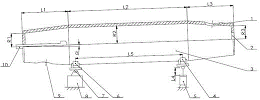 Necking-type rotary kiln for vanadium extraction of stone coal