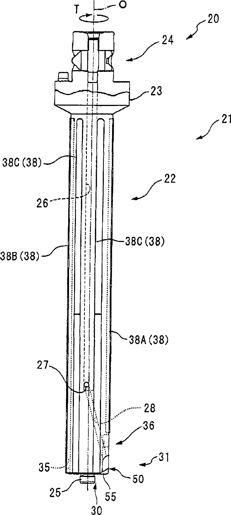 Tool for machining a hole