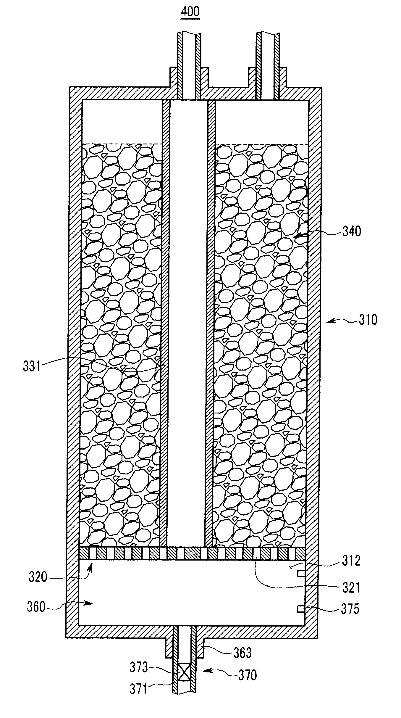 Carbon monoxide treatment apparatus for fuel cell