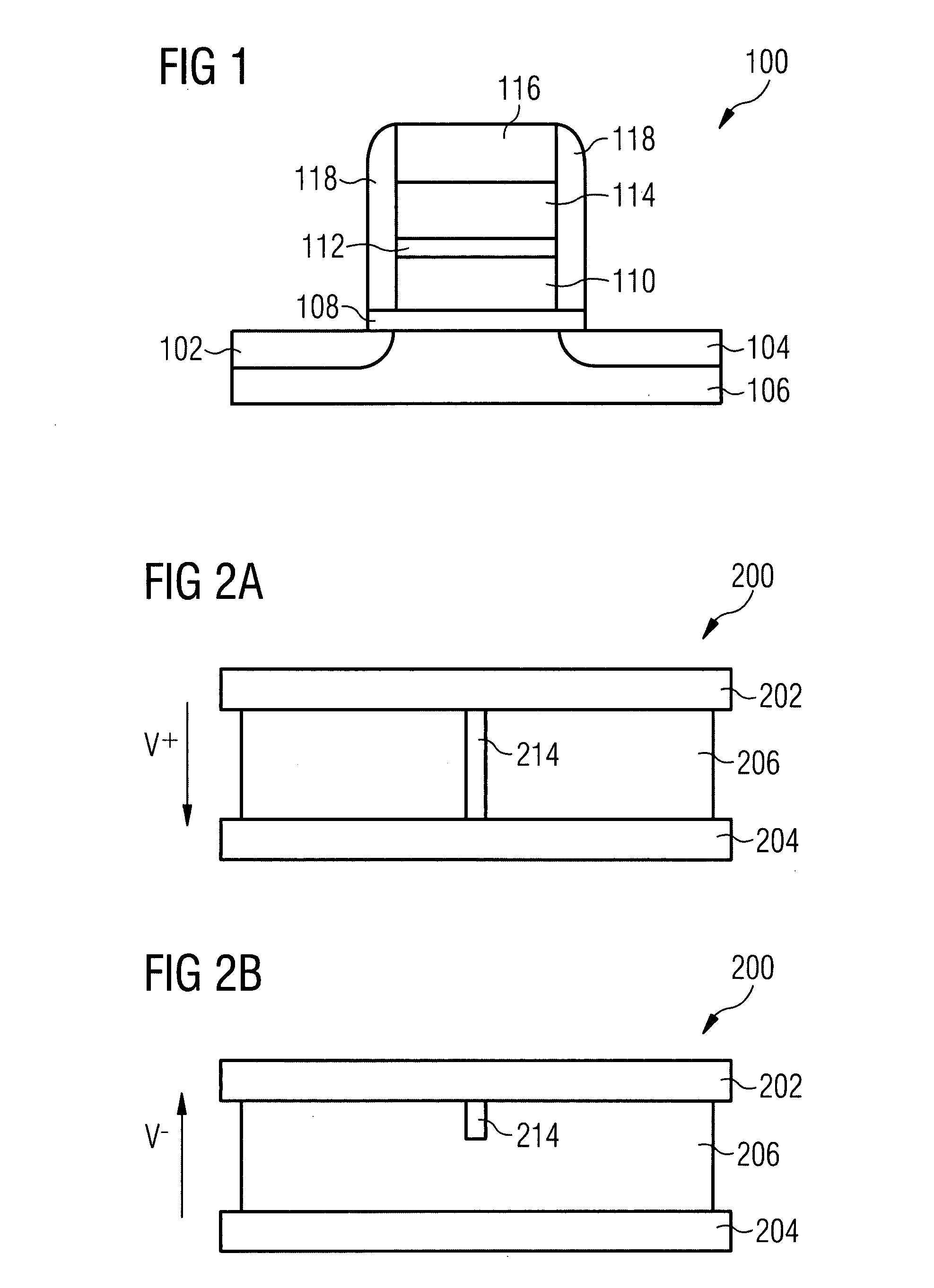 Modifiable gate stack memory element