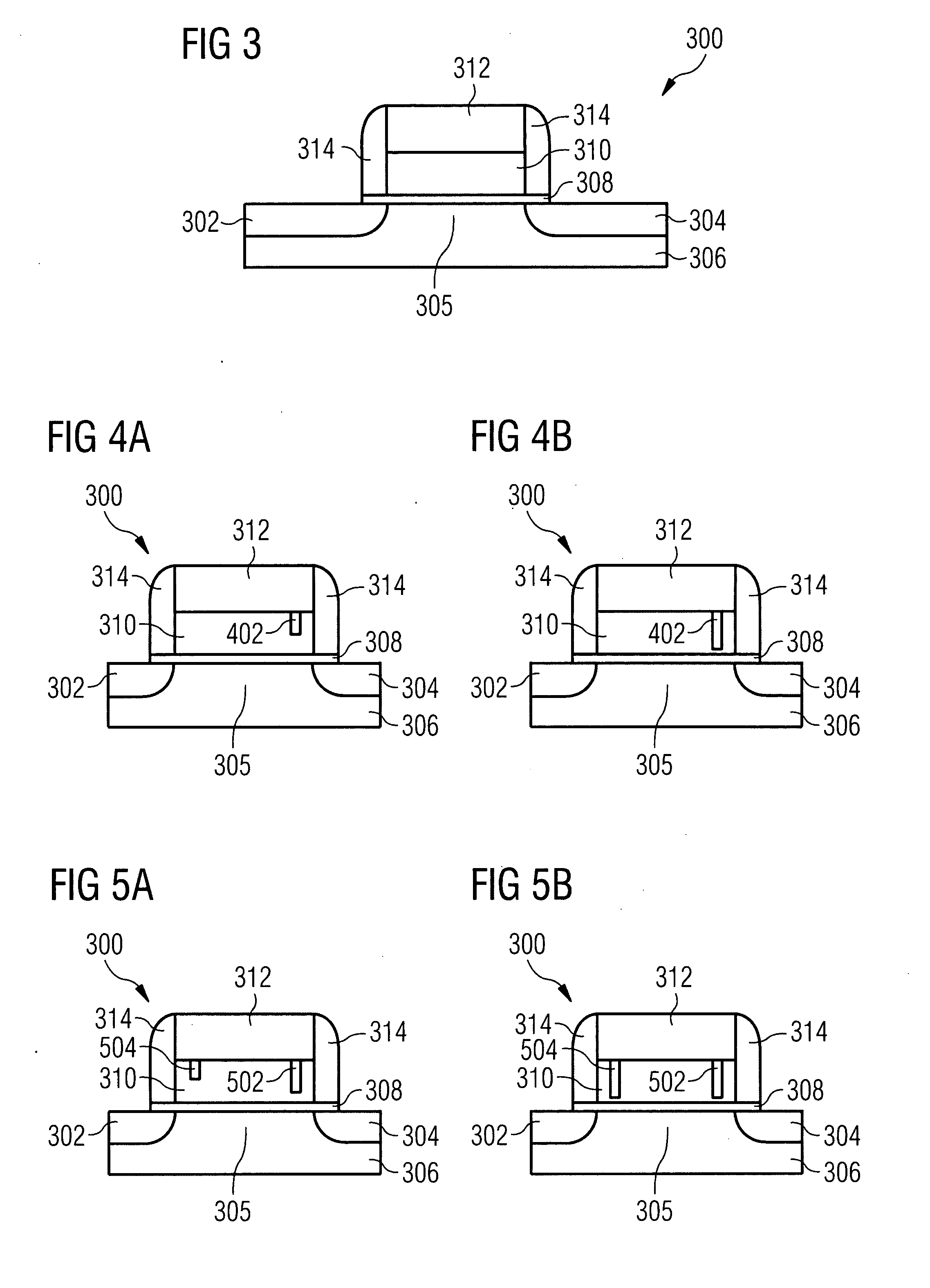 Modifiable gate stack memory element