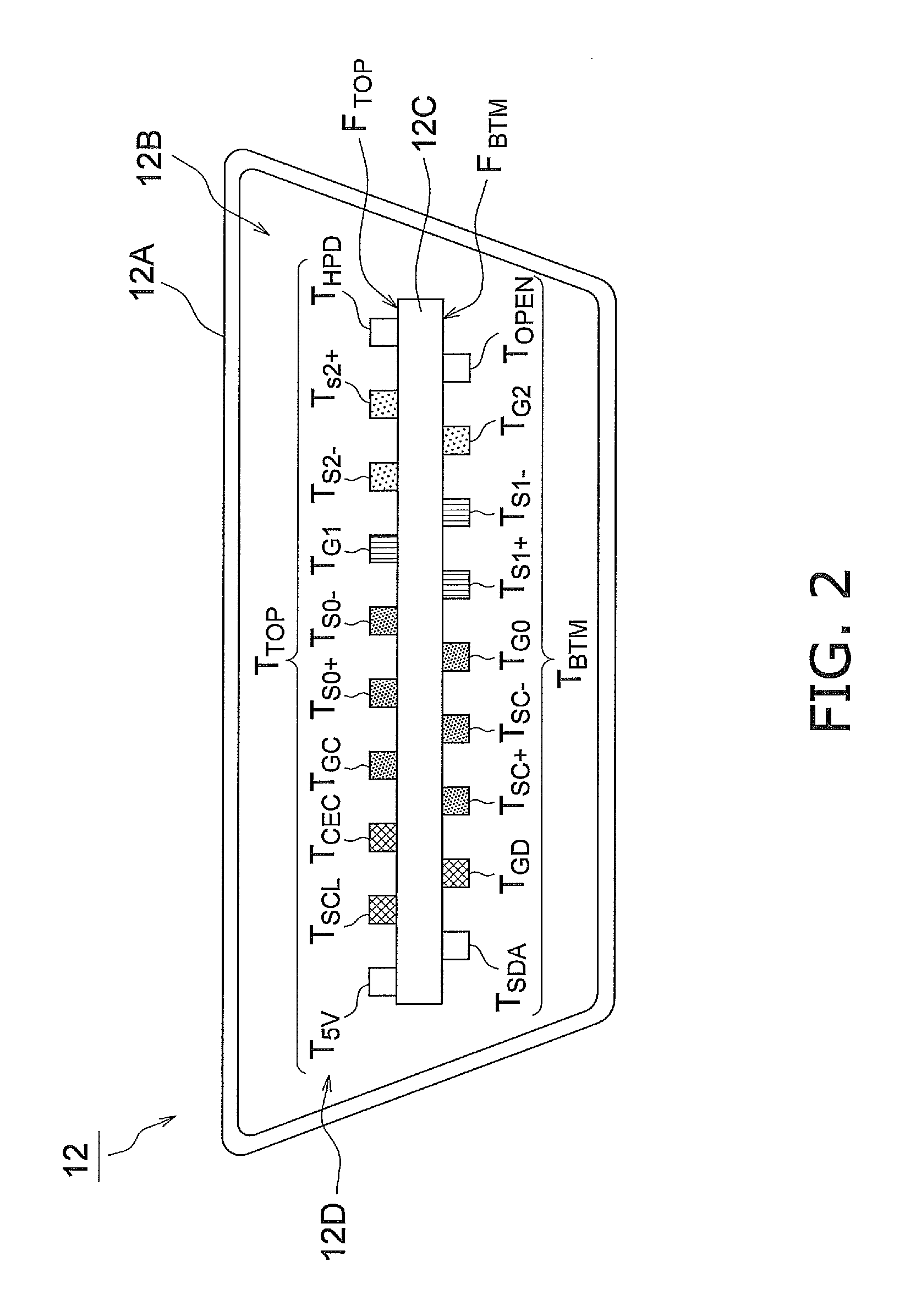 Receptacle structure, printed wiring board structure, and electronic device