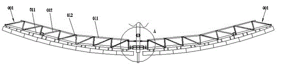 Adjustable mud-scraping truss for mud scraper