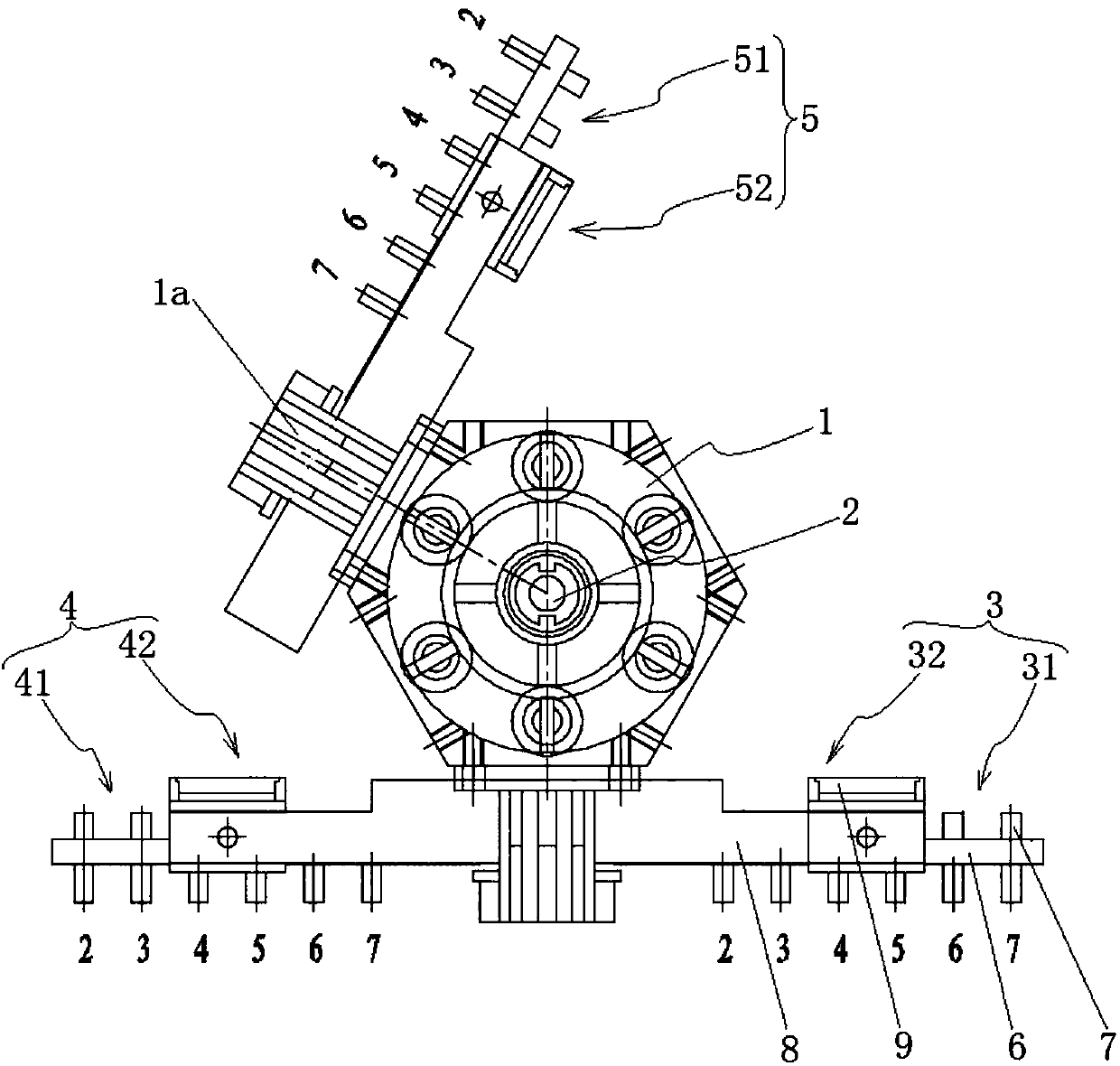 A strip tap changer for triangular three-dimensional wound core transformer