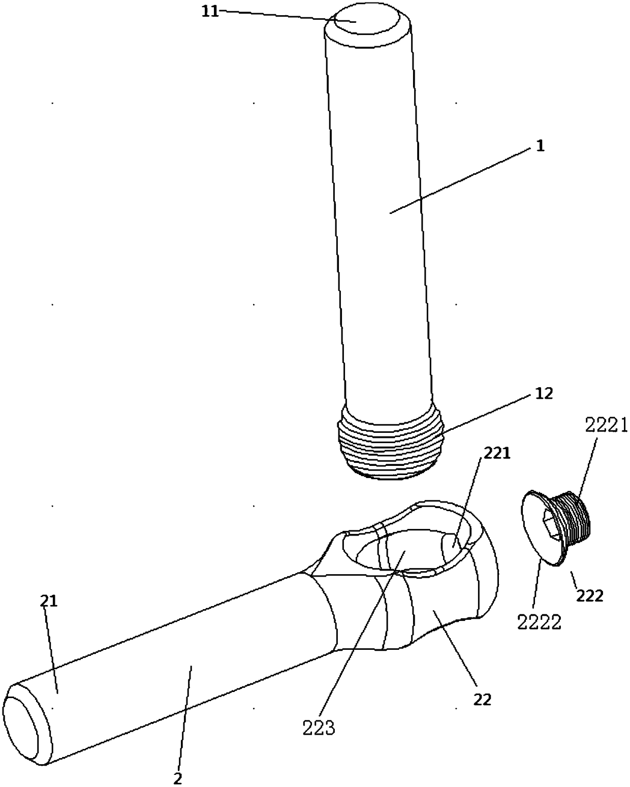 A new type of lumbar spondylolisthesis fixation and adjustable angle connecting rod