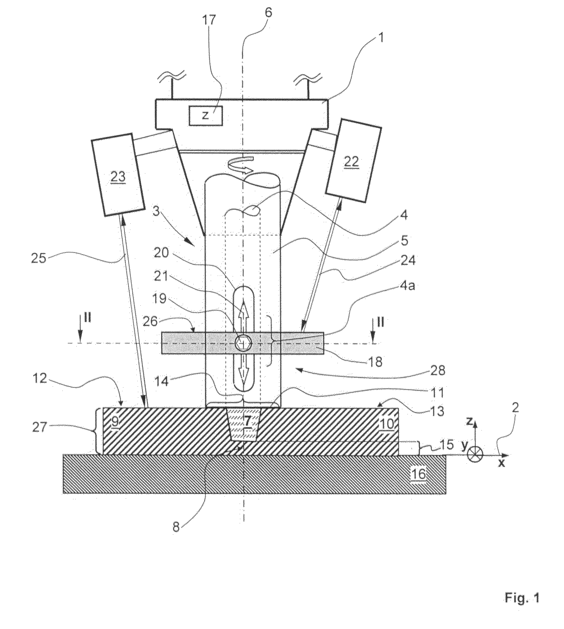 Friction stir welding head and method for controlling a friction stir welding head