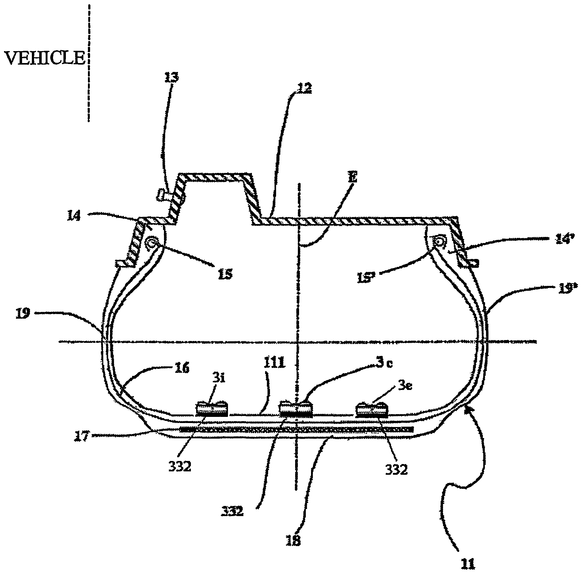 Method and system for determining a cornering angle of a tyre during the running of a vehicle