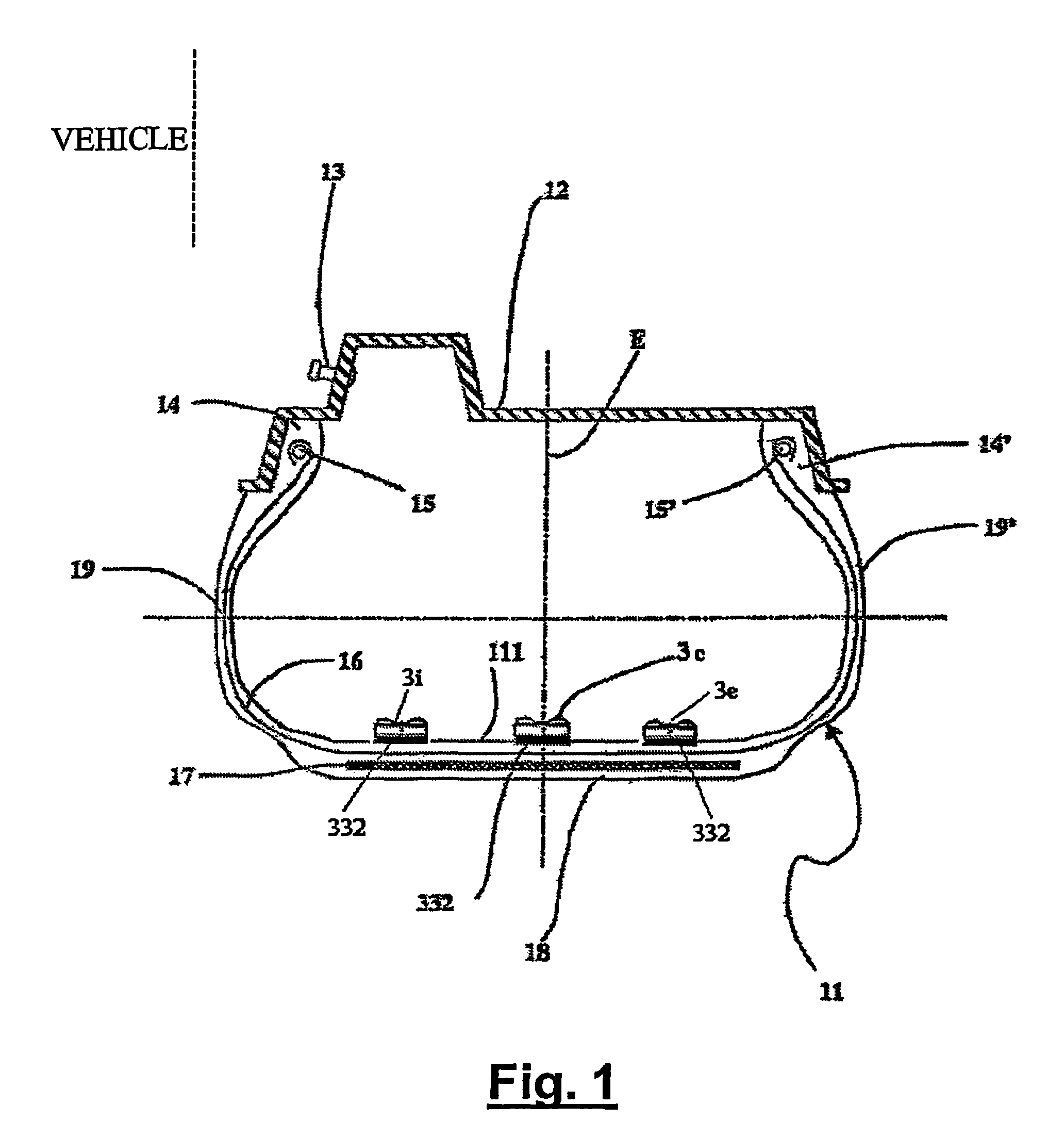 Method and system for determining a cornering angle of a tyre during the running of a vehicle