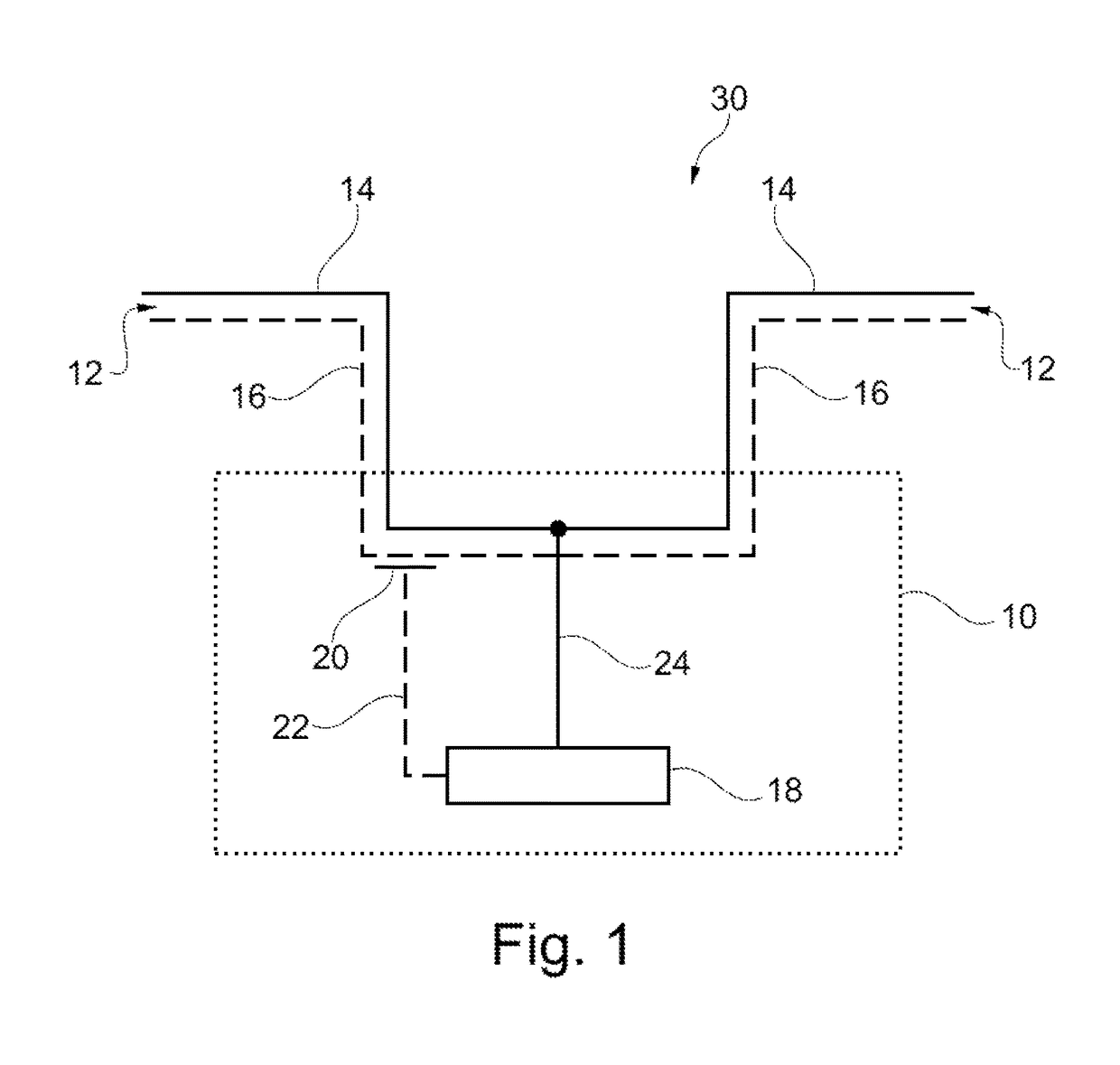 Inherent power-over-data bus signaling for secure operating mode switching