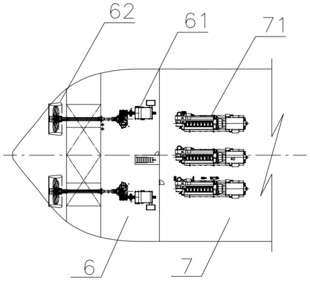 Full-electric drive self-propelled trailing suction hopper dredger with dredging and measuring integrated system