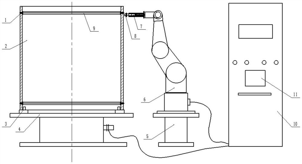 Automatic system for friction stir welding internal defect on-line detection