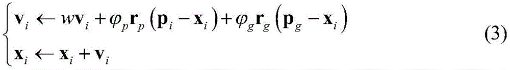 Energy source minimization arrangement method of radio-frequency energy capturing wireless sensor network based on particle swarm optimization