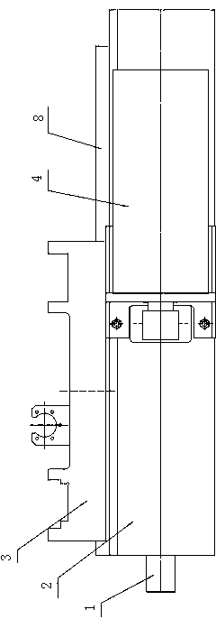 Machine ram connecting mechanism