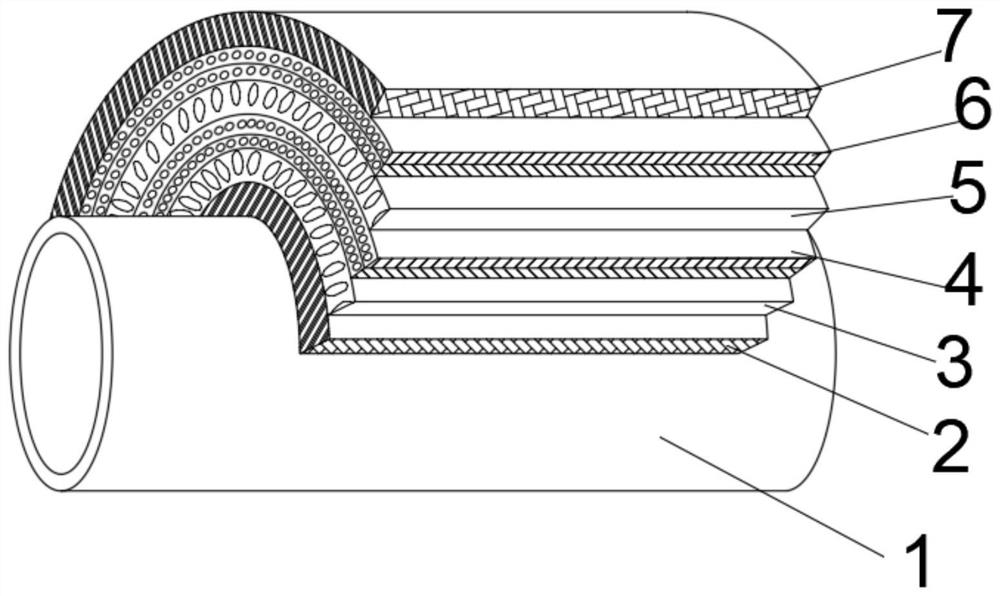 High-strength cantilever bearing beam and multi-angle layer structure pulling and winding equipment and method