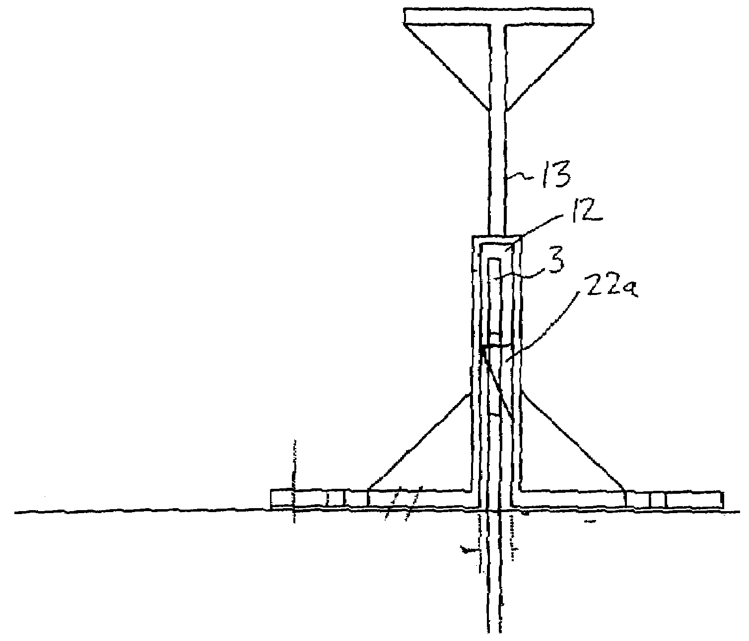 Stud system for insulation of concrete structures