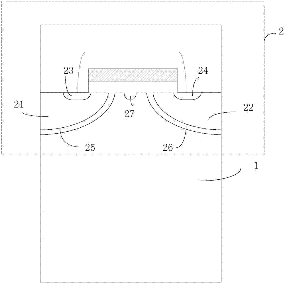 Novel carrier enhanced injection IGBT structure