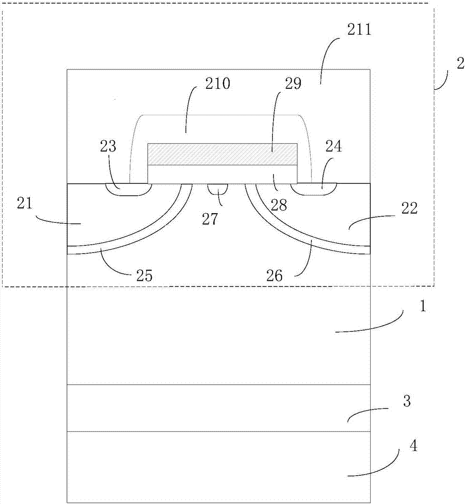 Novel carrier enhanced injection IGBT structure