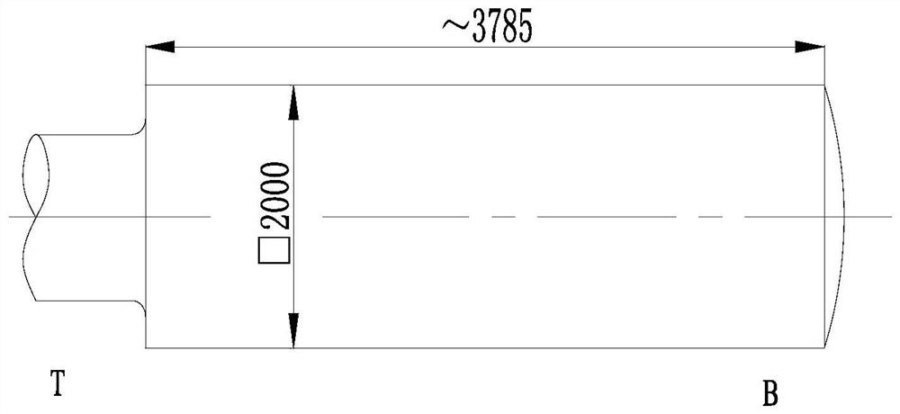 A forging method for controlling the grain size of a super-large cross-section axial austenitic pipe