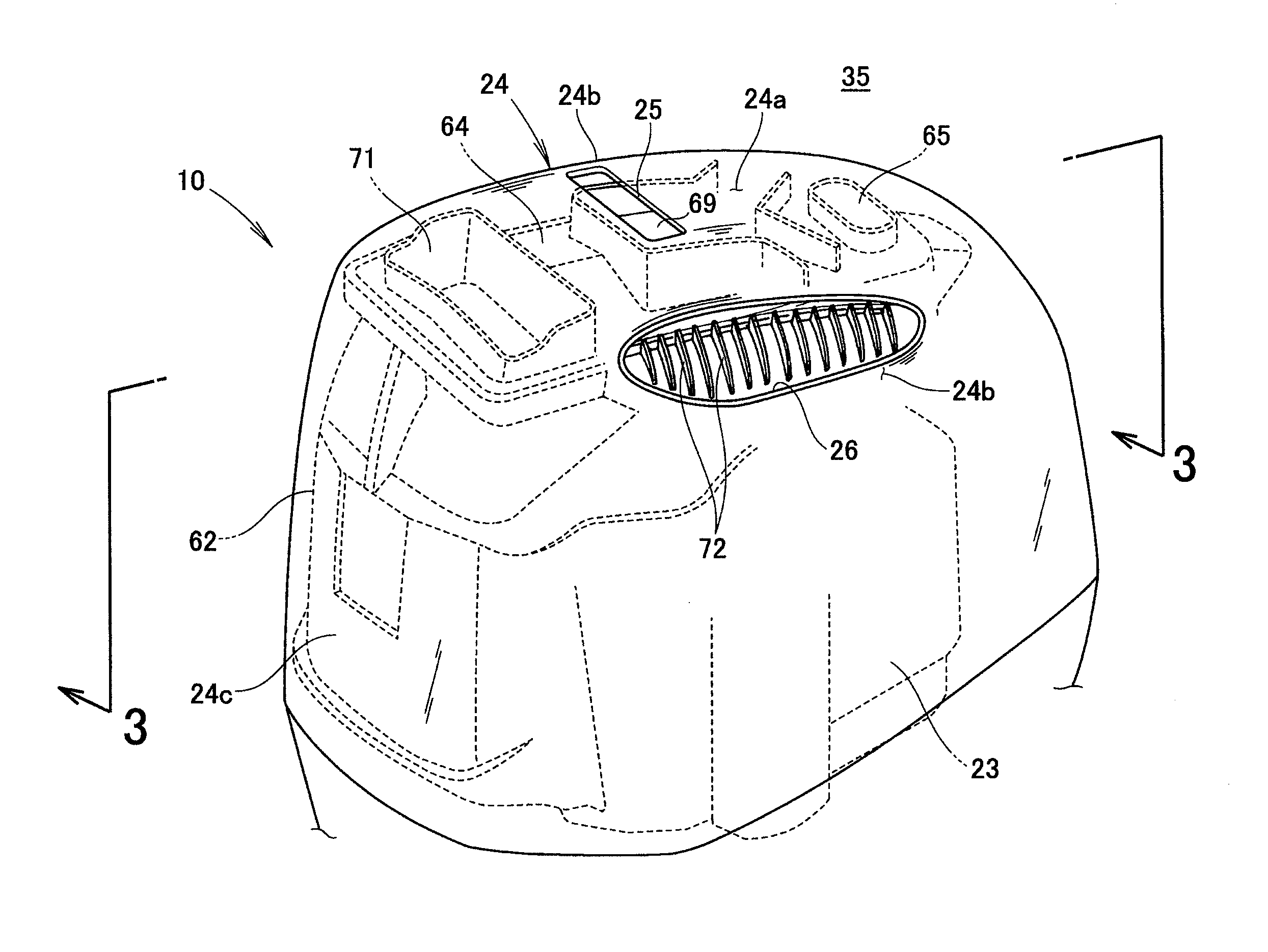 Outboard engine unit