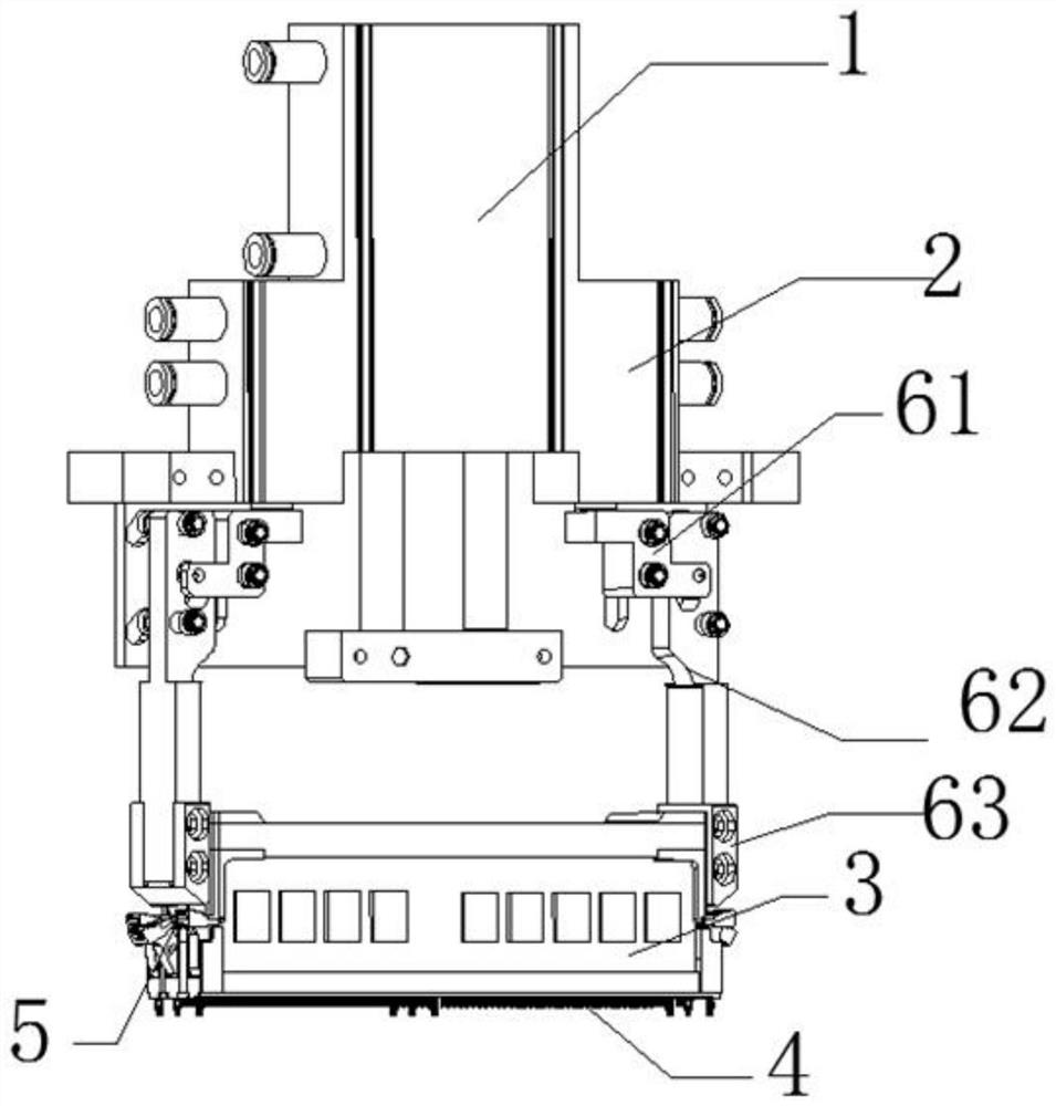 Automatic detection and pressing device for pcba board test