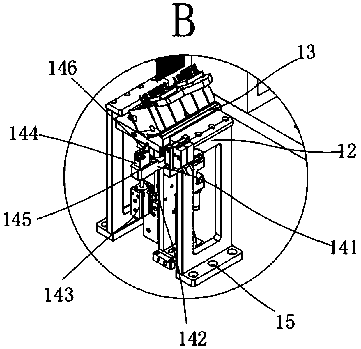 Servo rotary pin inserting device