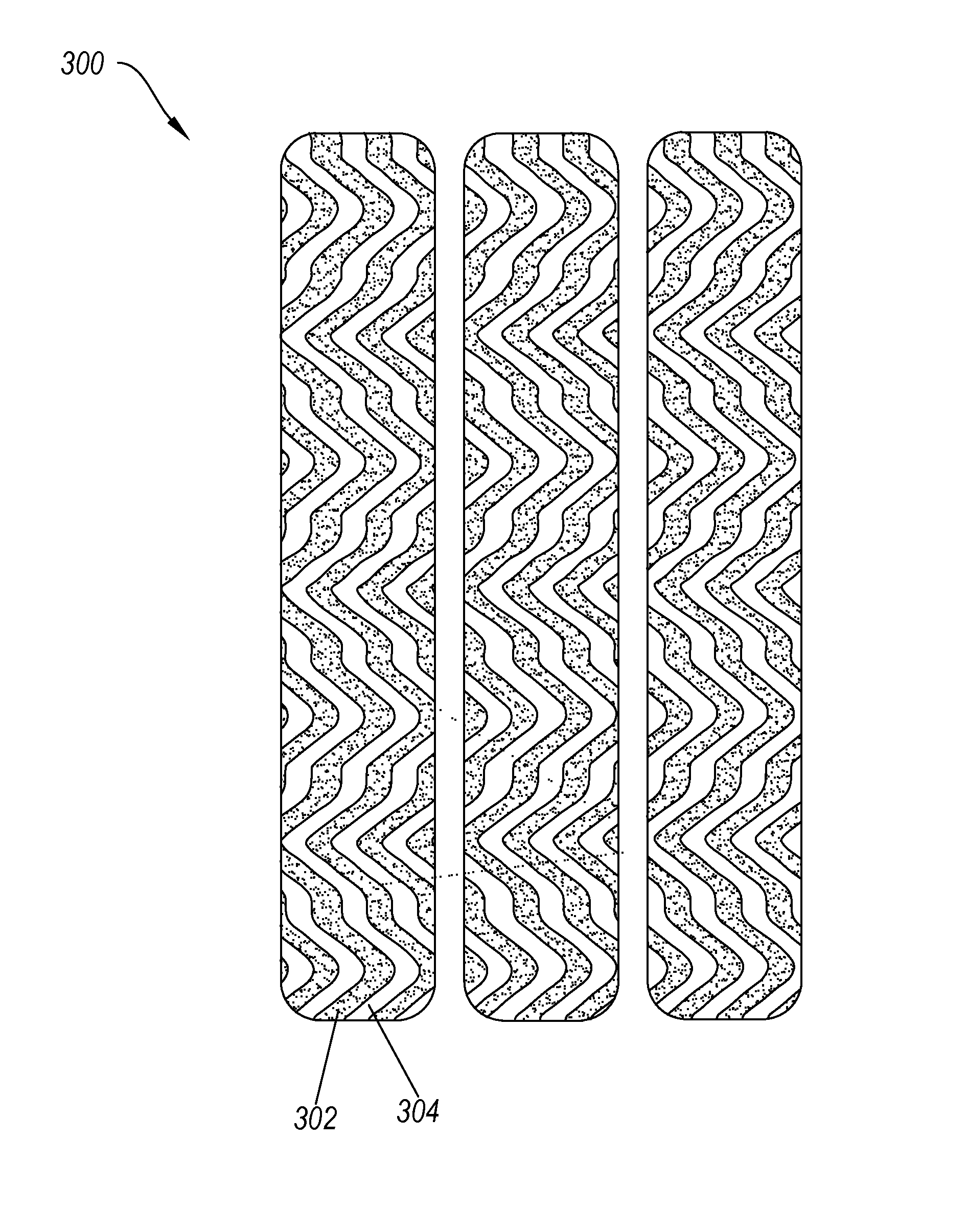 Pre-cut strips of kinesiology tape