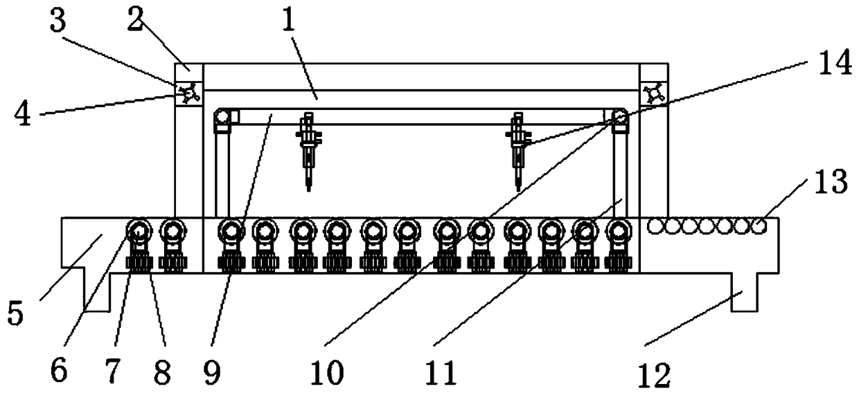 Dual-needle etching robot of PCB