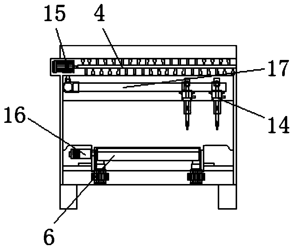 Dual-needle etching robot of PCB