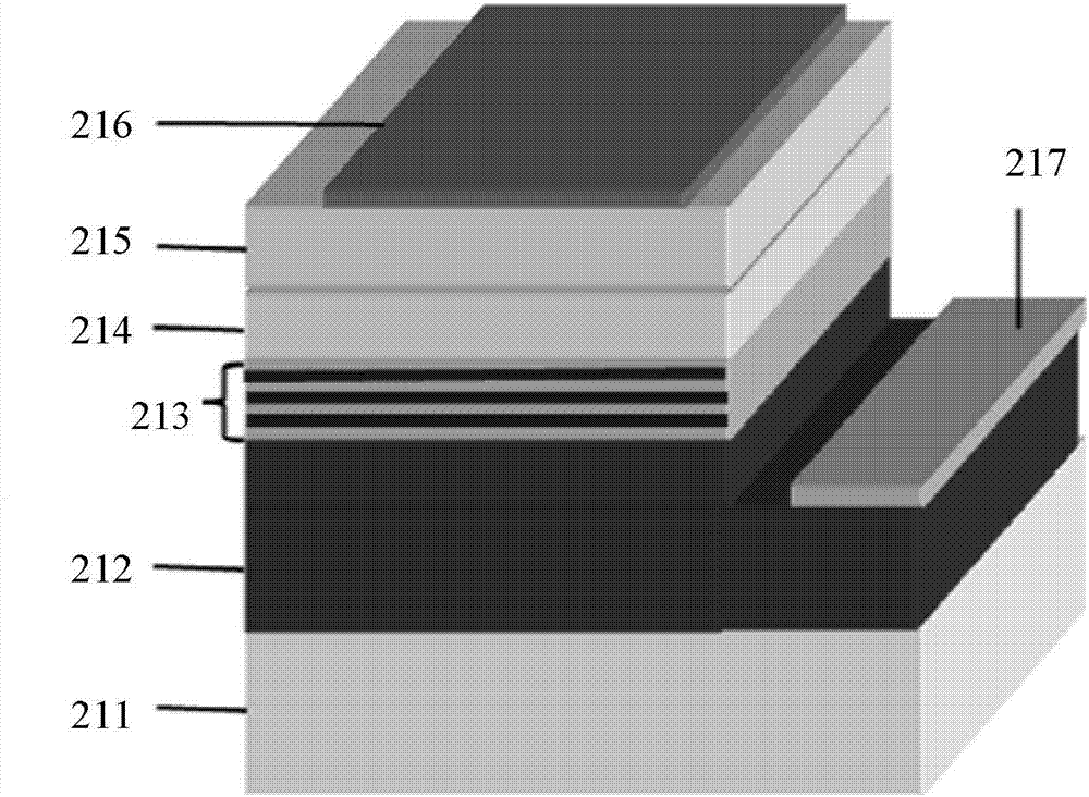 LED packaging structure and high-concentration LED lamp