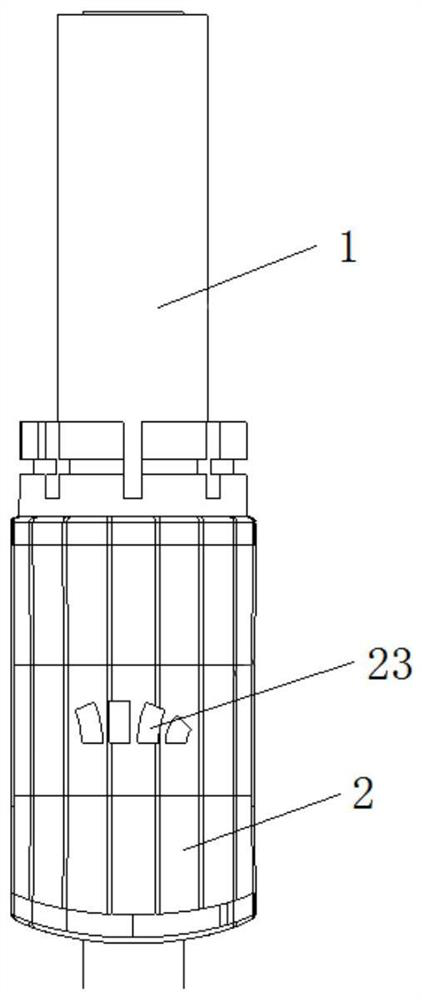 Umbrella nest structure and umbrella