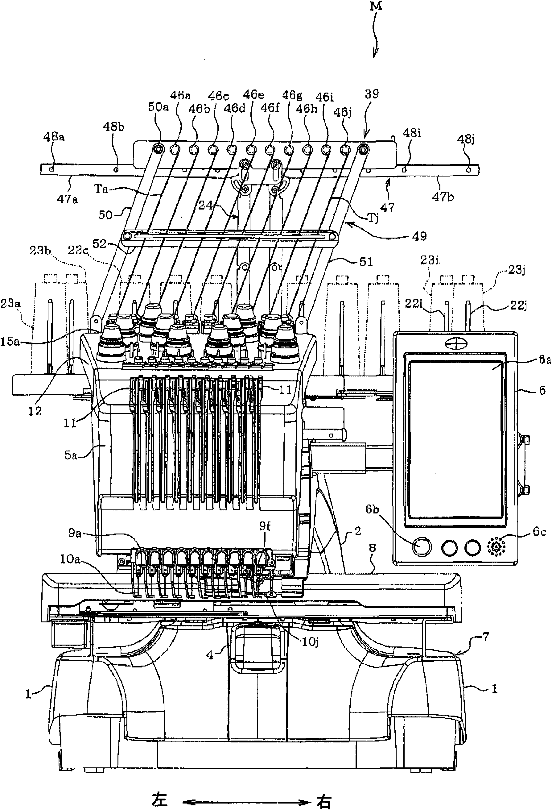 Multi-needle sewing machine