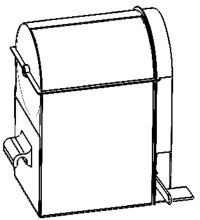 Pedaled inner-outer-partition-type dustbin