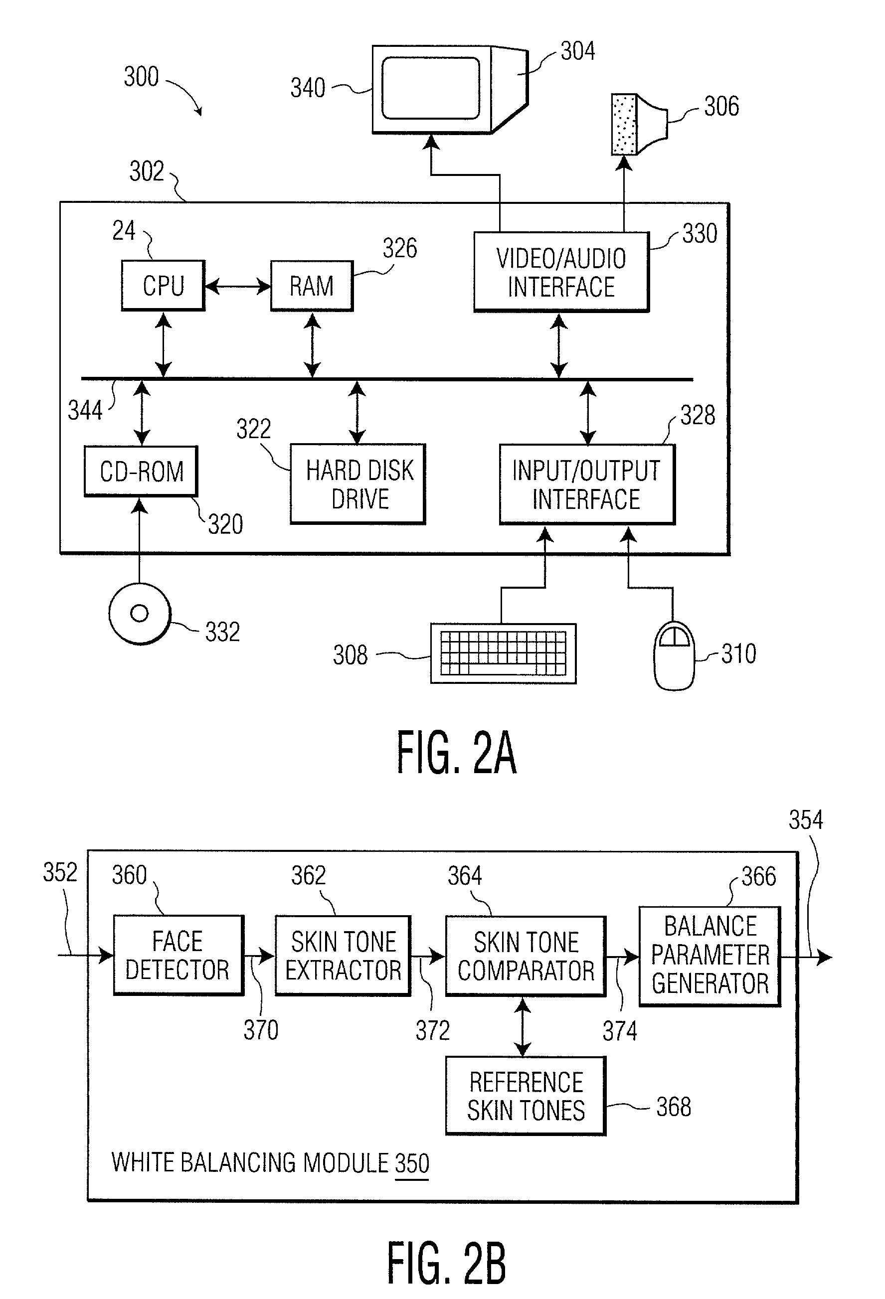 Method and system for white balancing images using facial color as a reference signal