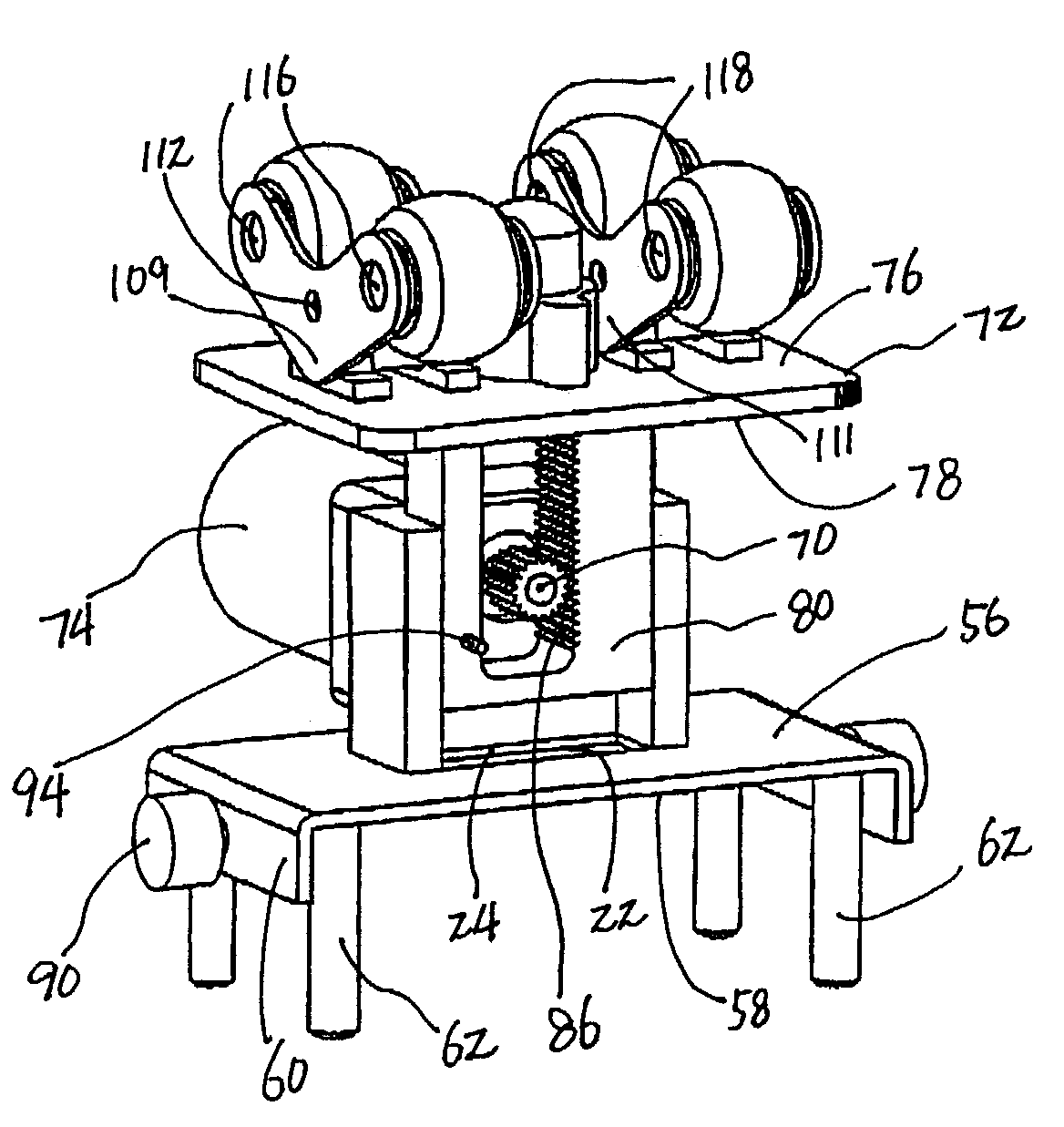 Lie-down massager