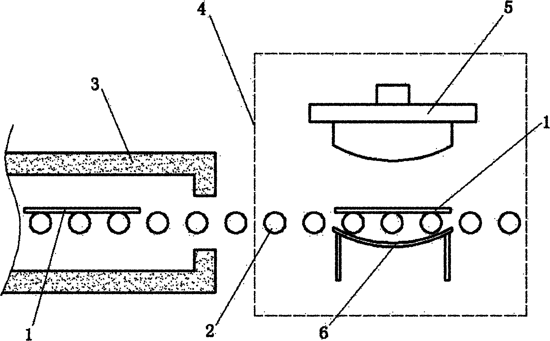 Method and device for bending glass plate